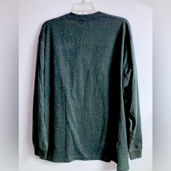 Work n’ Sport Men’ Long Sleeve Pullover Shirt, 2X, Charcoal Gray, NWOT - Picture 3 of 4
